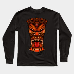 Mexican Tribal Totem Long Sleeve T-Shirt